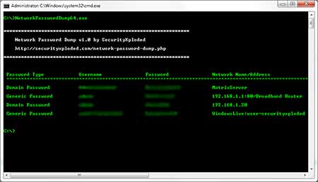 NetworkPasswordDump in Action