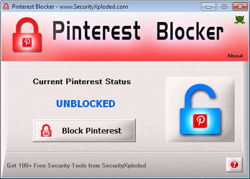 PinterestBlocker Screenshot